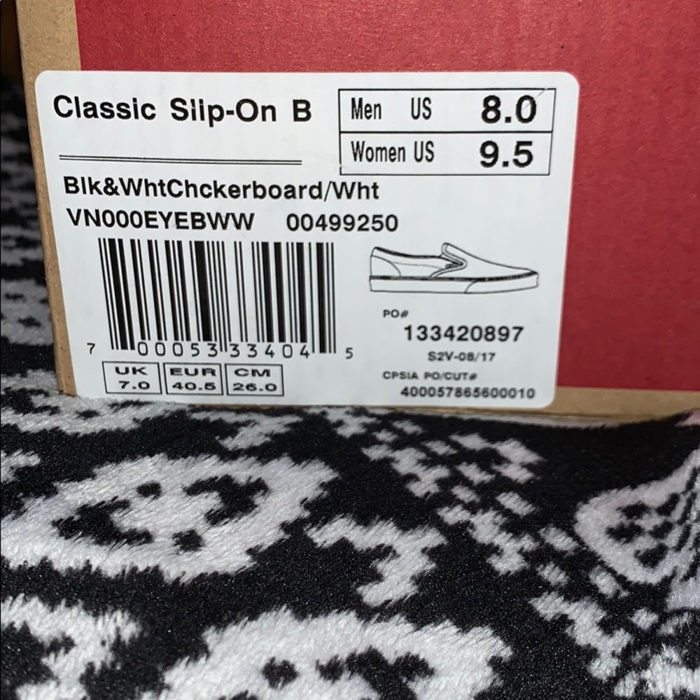 Checker Board Vans Classics